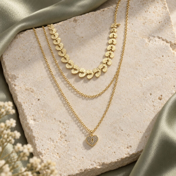 Collar dorado Astral - ambientada