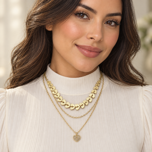 Collar dorado Astral - modelo