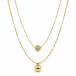 Collar dorado Lumina - fondo blanco