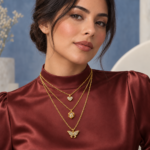 Collar dorado Áurea - modelo