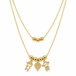 Collar dorado Iris - fondo blanco