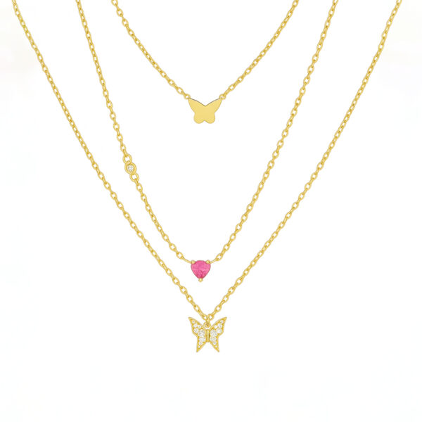 Collar dorado Olivia - fondo blanco