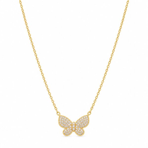 Collar dorado Brisa - fondo blanco