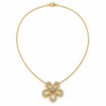 Collar dorado Elisa - fondo blanco