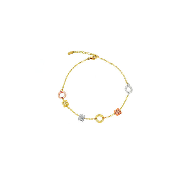 Pulsera tres oros Giselle de ZYRAL