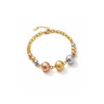 Pulsera tres oros Atenea de ZYRAL