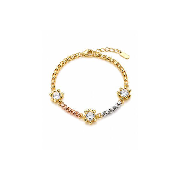 Pulsera tres oros Flavia de ZYRAL